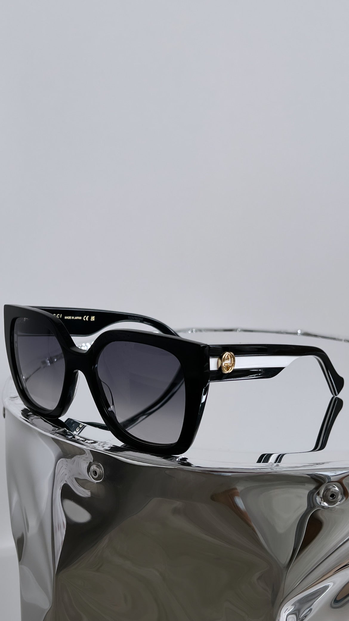 Gucci GG1300S Square Sunglasses in Black White