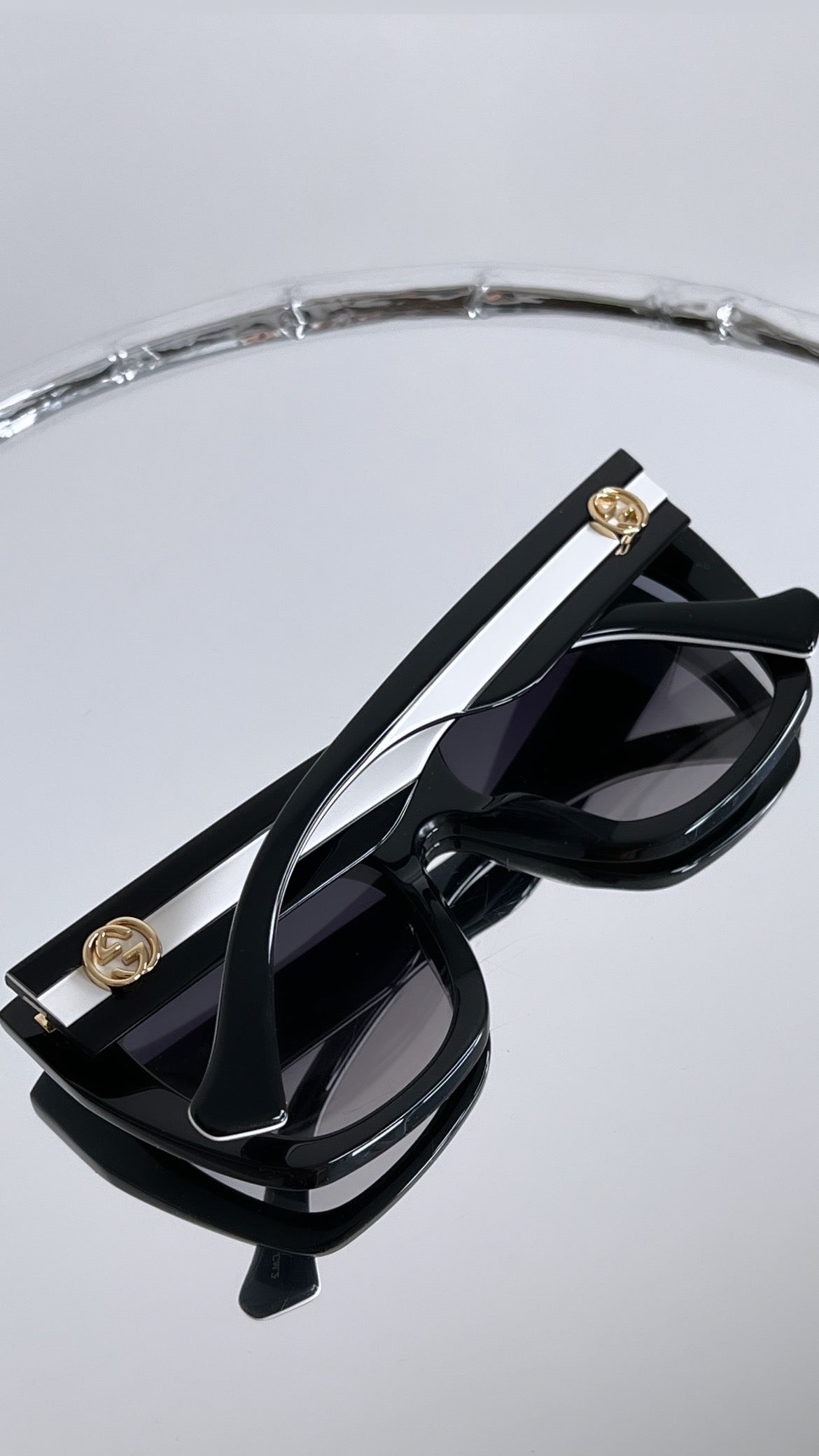Gucci GG1300S Square Sunglasses in Black White