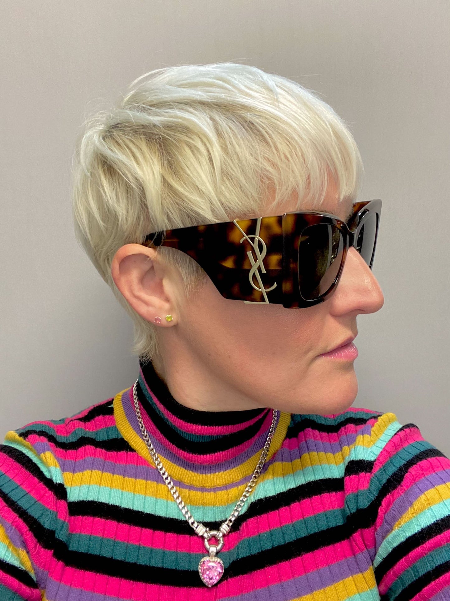 Saint Laurent Blaze SLM119 Sunglasses in Brown