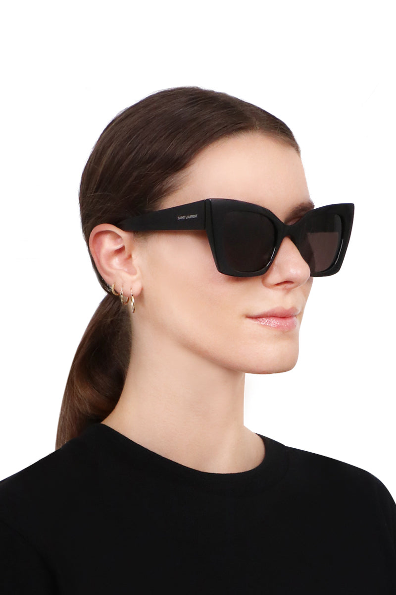 Saint Laurent SL552 Cat Eye Sunglasses in Black