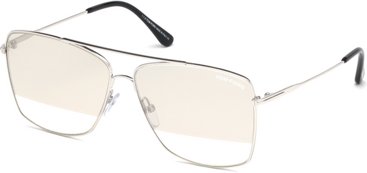 Tom Ford Magnus FT0651 Aviator Sunglasses in Silver Mirrored