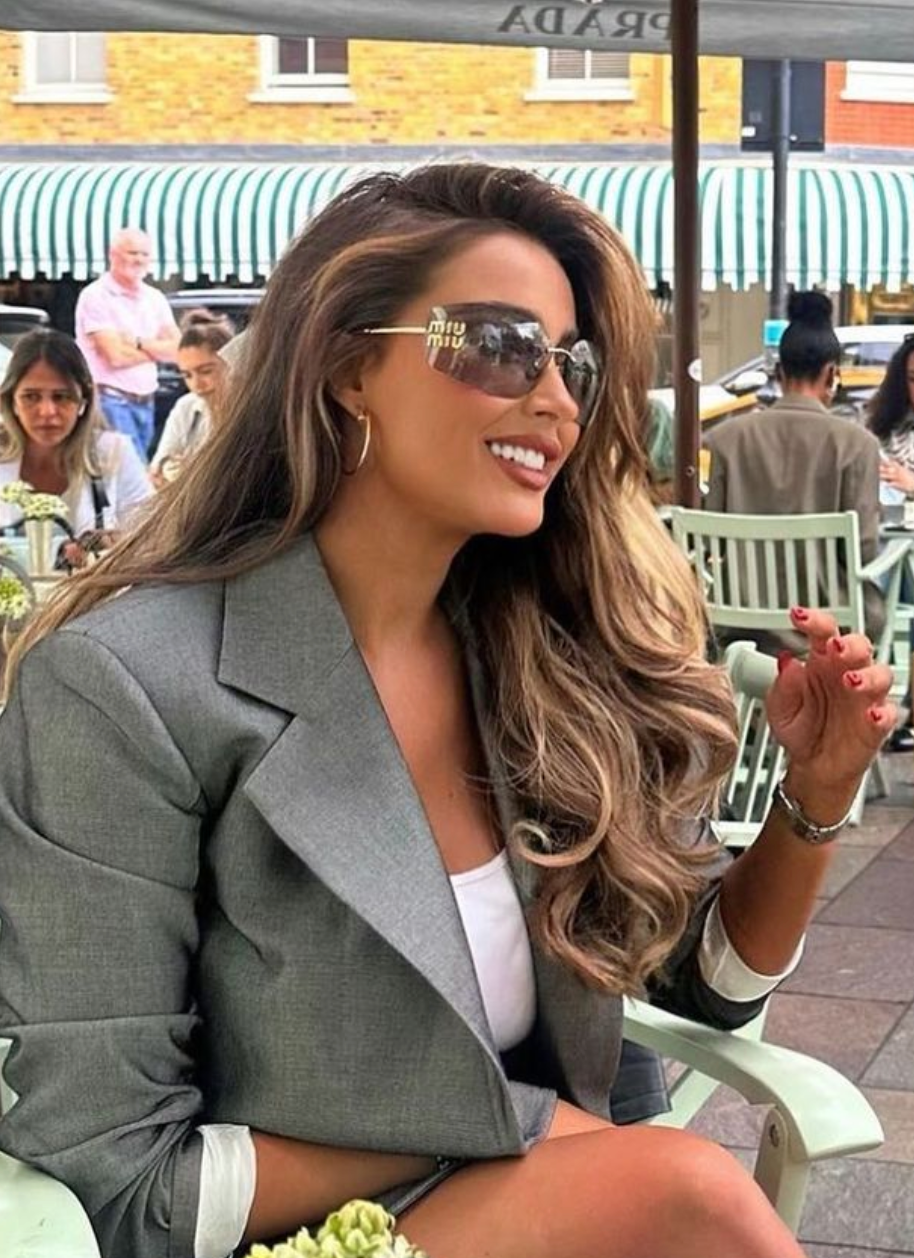 Miu Miu MU54YS Sunglasses in Light Grey