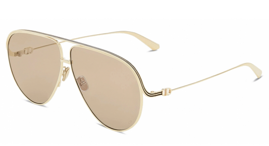 Dior EverDior A1U Aviator Sunglasses in Gold Beige