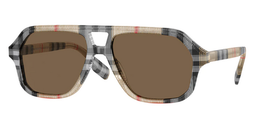 Burberry Kids JB4340 Aviator Check Print Sunglasses