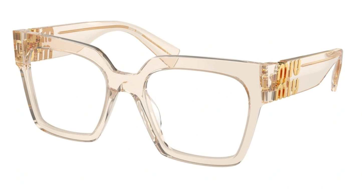 Miu Miu MU04UV Sand Beige Thick Square Frames