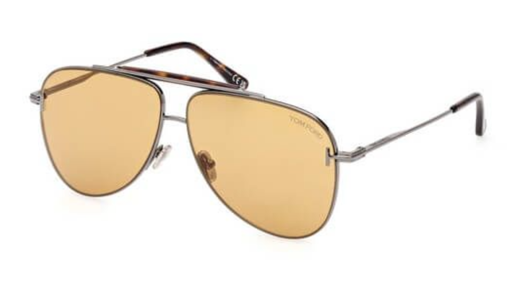 Tom Ford FT1018 Brady Aviator Sunglasses in Brown