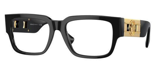 Versace VE3350 Black Thick Rim Unisex Frames