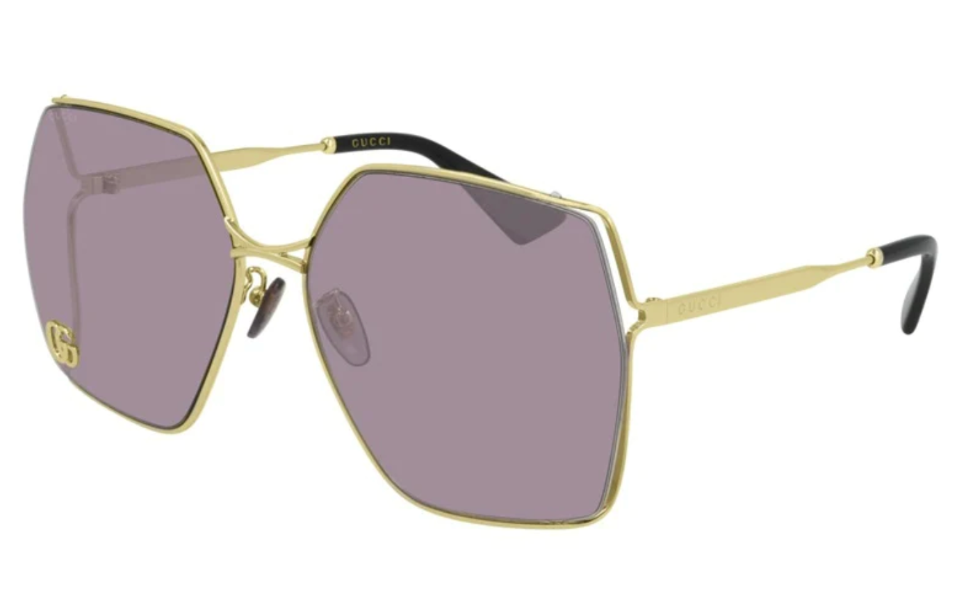 Gucci GG0817S Oversized Marmont Sunglasses in Violet Lens