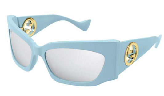 Gucci GG1412S Blue Shield Mask Sunglasses