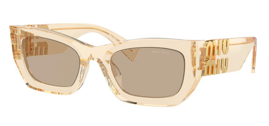 Miu Miu MU09WS Sand Thick Cat Eye Sunglasses