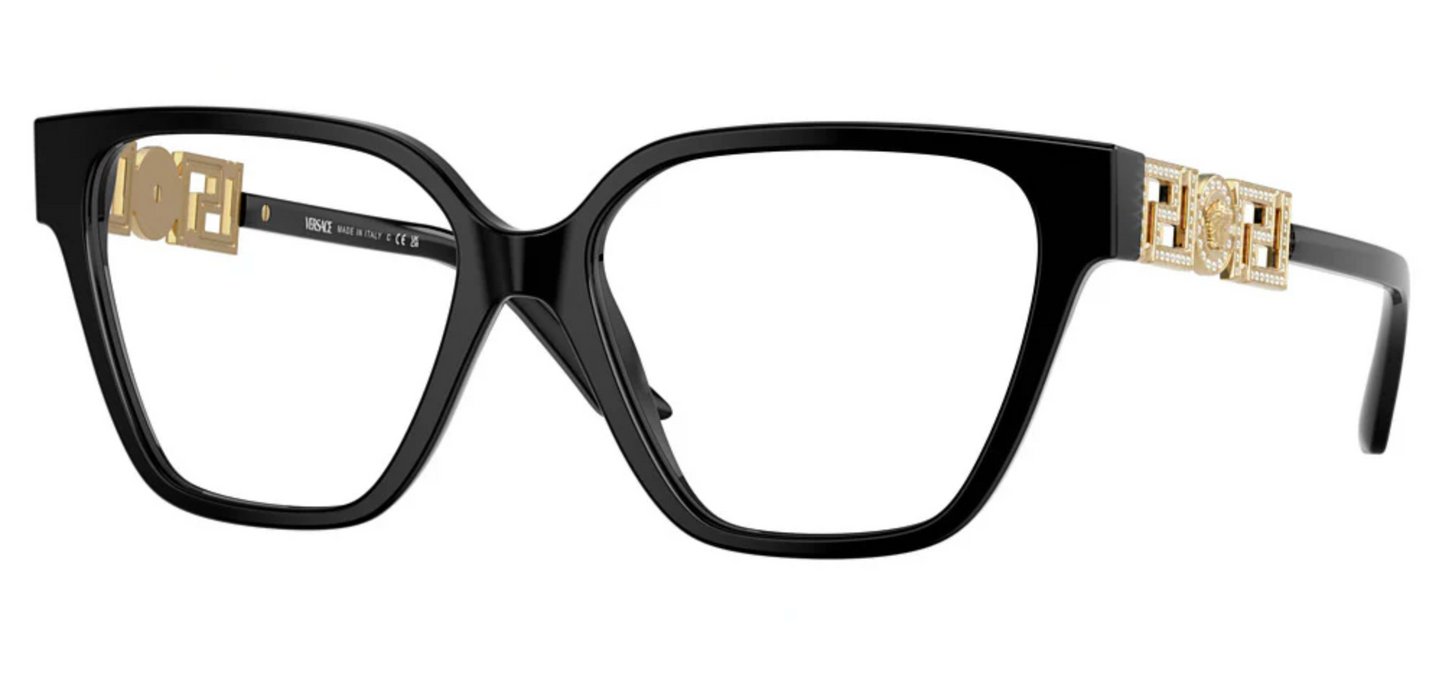 Versace VE3358-B Black Crystal Frames