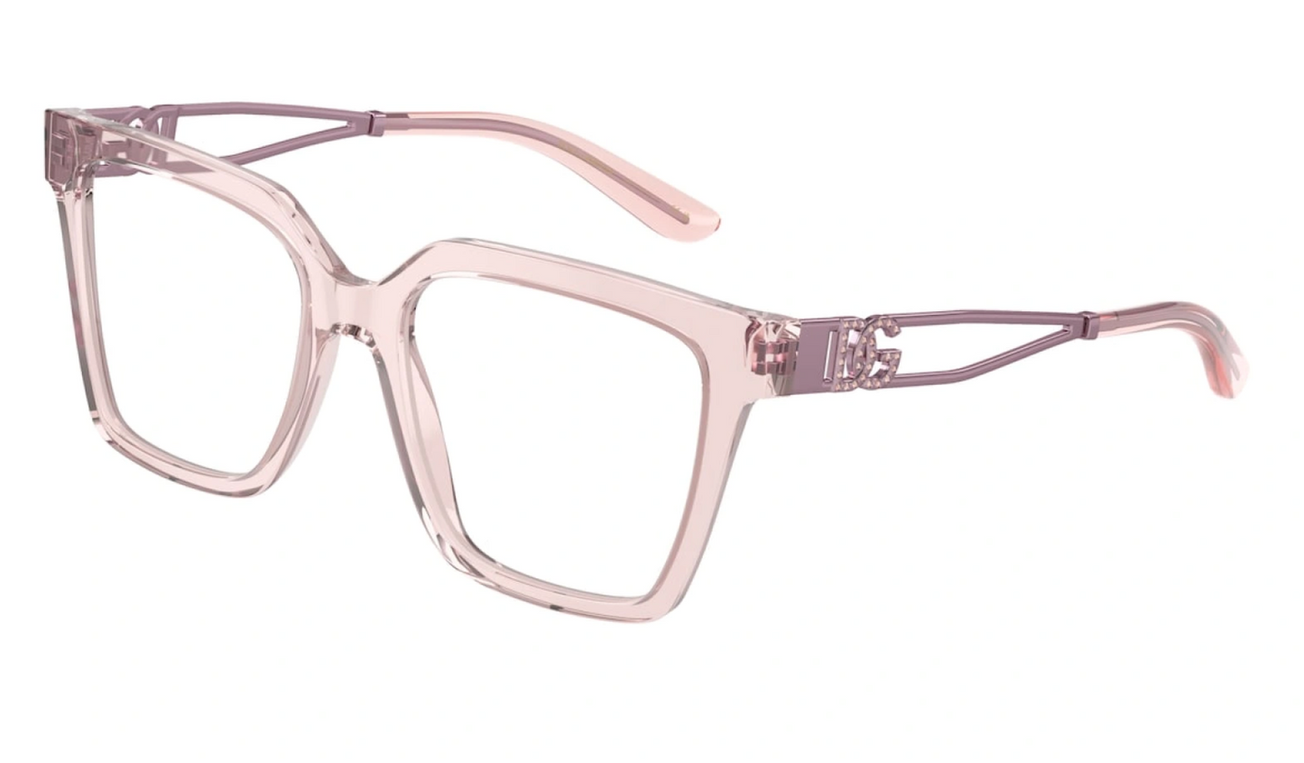Dolce & Gabbana DG3376B Oversized Pink Strass Frames