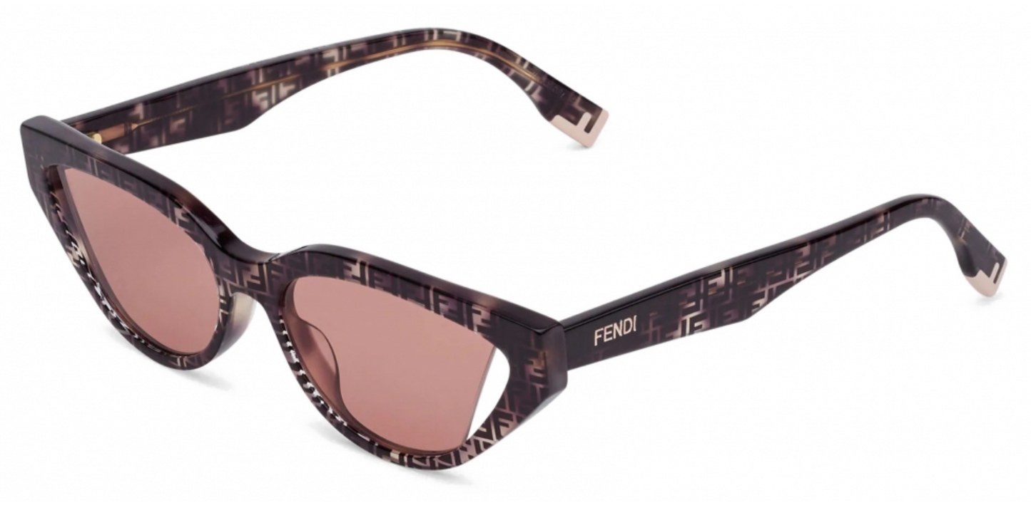 Fendi FE40009I Logo Cat Eye Sunglasses