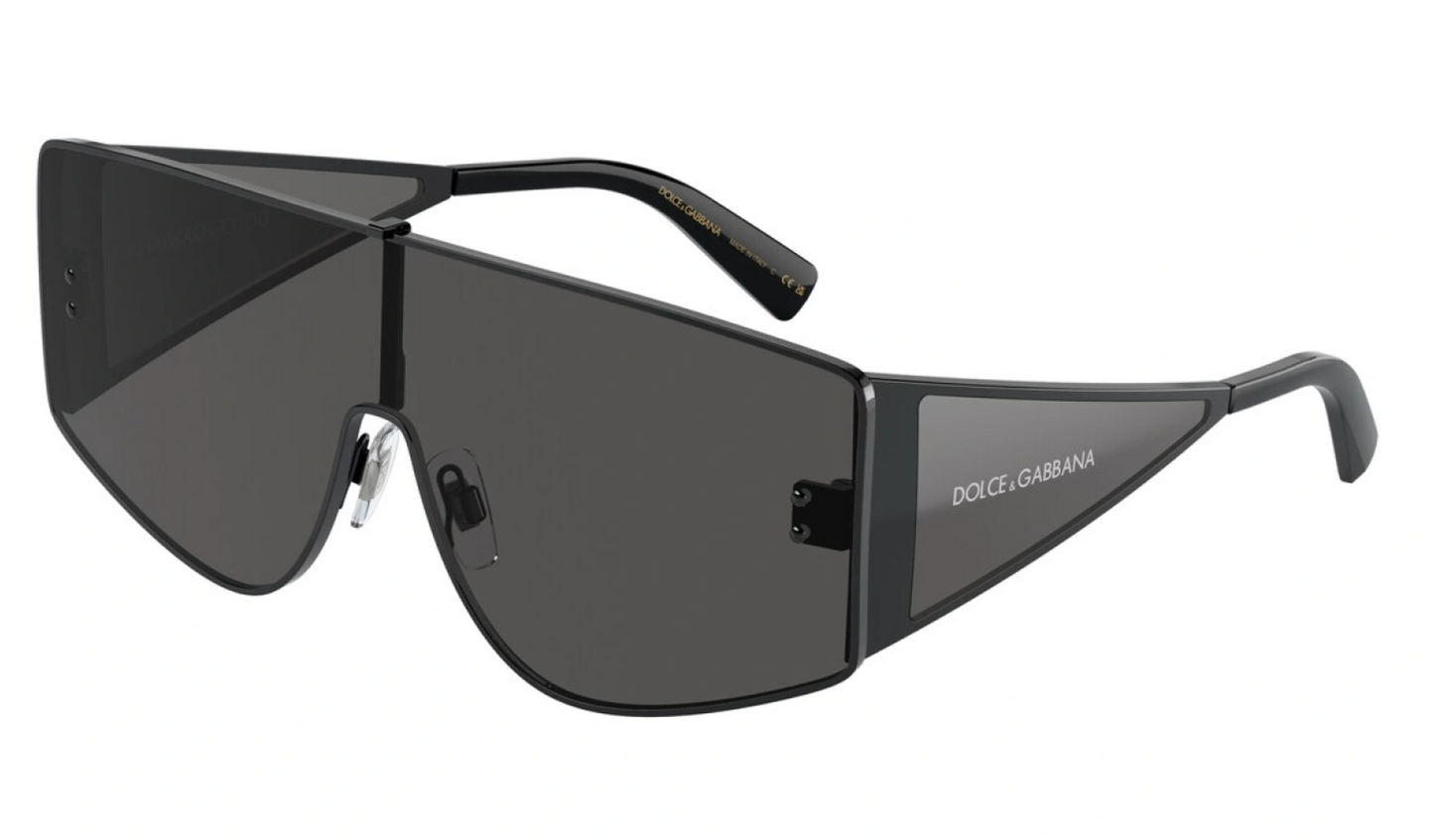 Dolce & Gabbana DG2305 Black Shield Sunglasses