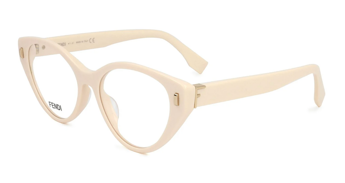 Fendi FE50020I Cat Eye Frames in Ivory White