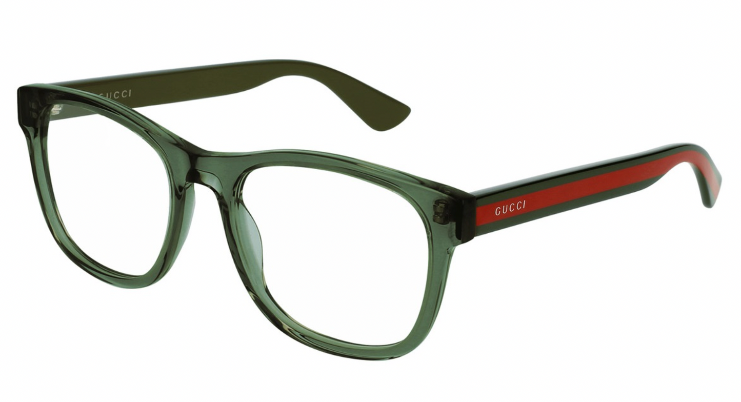 Gucci GG0004ON Square Eyeglasses Frames in Green