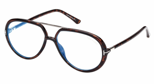 Tom Ford FT5838-B Brown Aviator Bluelight Frames