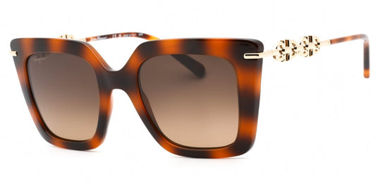 Salvatore Ferragamo SF1041S Brown Chain Sunglasses