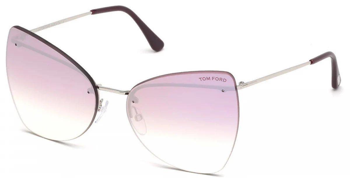Tom Ford Presley FT0716 Rimess Butterfly Sunglasses in Violet