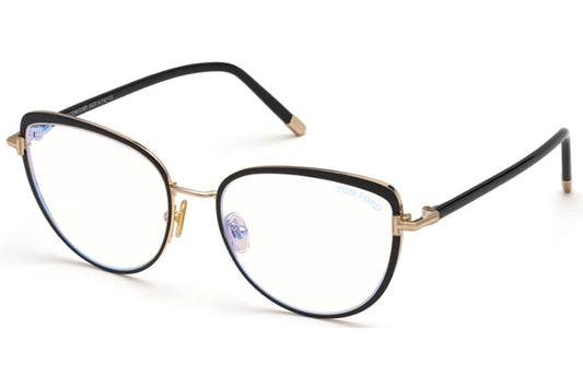 Tom Ford FT5741-B Black Cat Eye Bluelight Frames