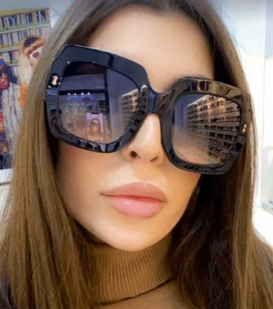 Gucci GG1111S Oversized Square Sunglasses in Black