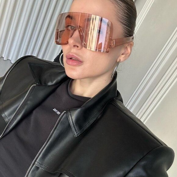 Gucci GG1631S Pink Shield Sunglasses