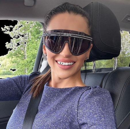 Dior DiorClub M2U Mask Sunglasses in Navy Blue