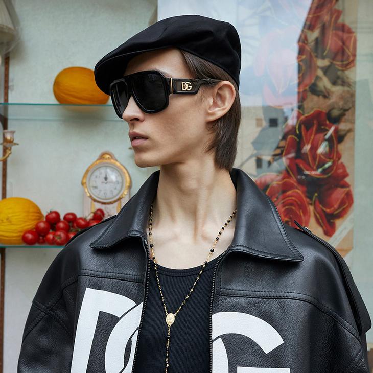 Dolce & Gabbana DG4401 Brown Oversized Sunglasses