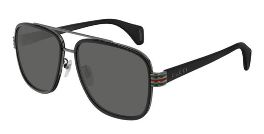 Gucci GG0448S Black Aviator Sunglasses