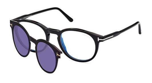 Tom Ford FT5823-H-B Clip On Sunglasses in Black