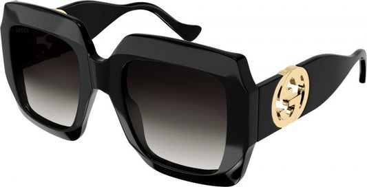 Gucci GG1022S Oversized Black Square Sunglasses