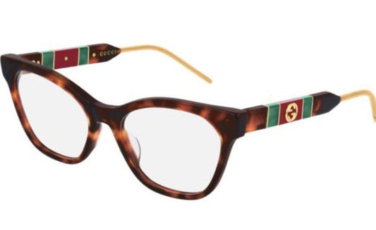 Gucci GG0600O Havana Brown Cat Eye Eyeglasses Frames