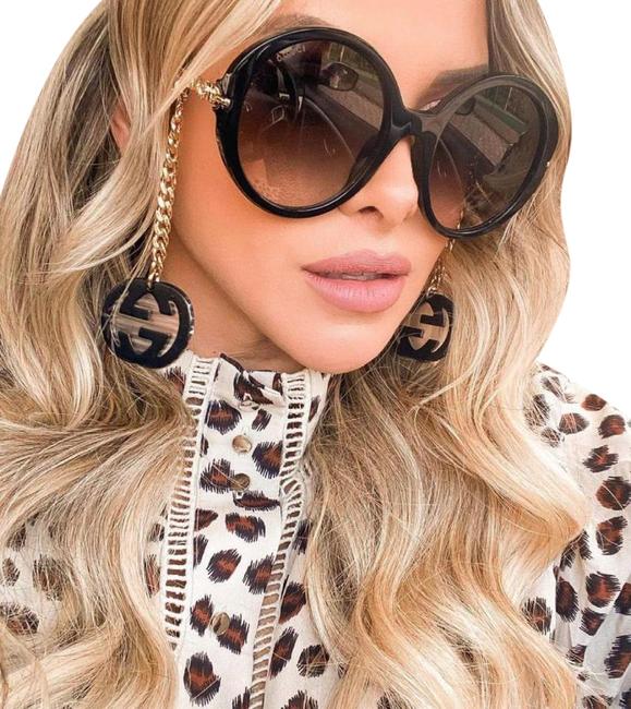 Gucci GG0726S Earring Chain Oversized Sunglasses