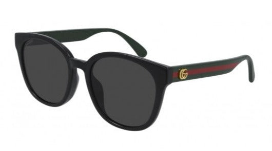 Gucci GG0855SK Unisex Striped Leg Sunglasses in Black