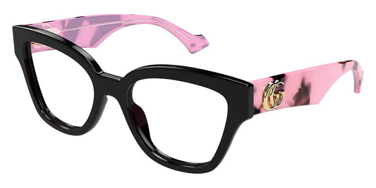 Gucci GG1424O Cat Eye Frames in Black Pink Havana