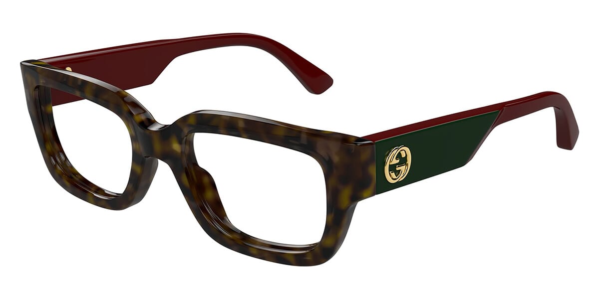 Gucci GG1666O Havana Green Frames