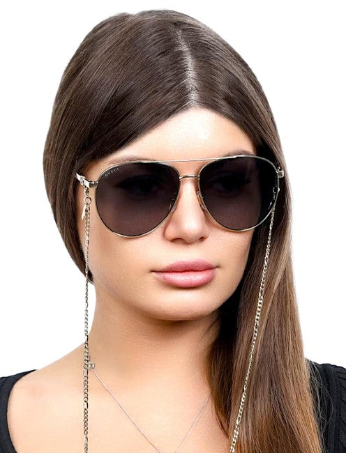 Gucci GG1088S Navigator Chain Pilot Sunglasses