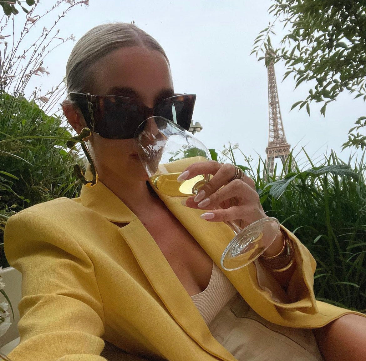 Saint Laurent Blaze SLM119 Sunglasses in Brown