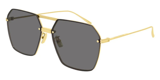 Bottega Veneta BV1045S Minimalist Aviator Sunglasses