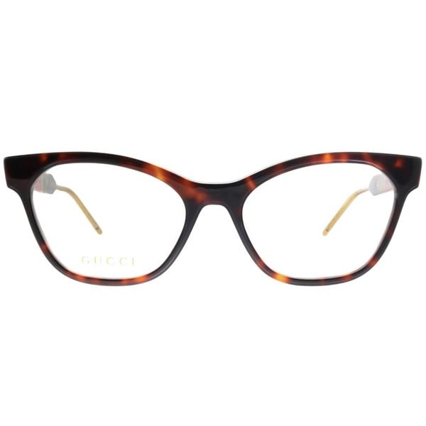 Gucci GG0600O Havana Brown Cat Eye Eyeglasses Frames