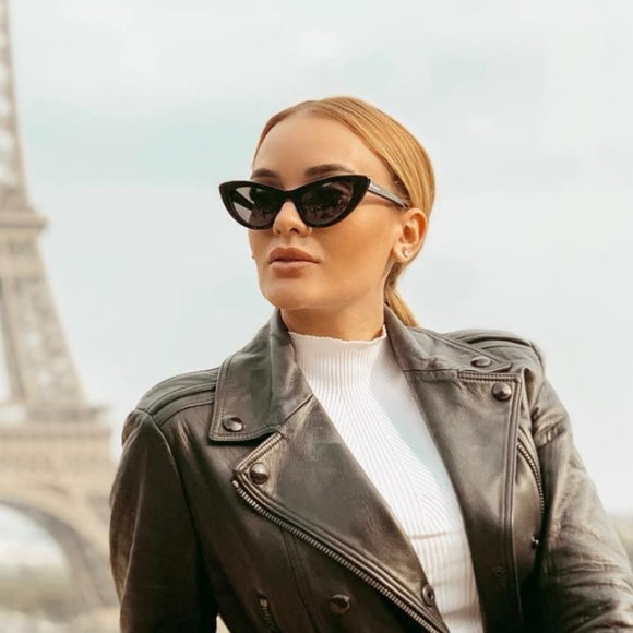 Saint Laurent Lily SL213 Cat Eye Sunglasses in Black