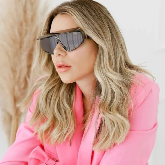 Dolce Gabbana DG6177 Shielded Visor Black Sunglasses