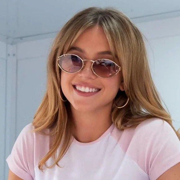 Miu Miu MU52YS Pink Lens Metal Sunglasses