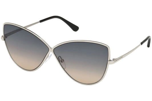 Tom Ford Elise FT0569 Metal Cat Eye Sunglasses in Silver