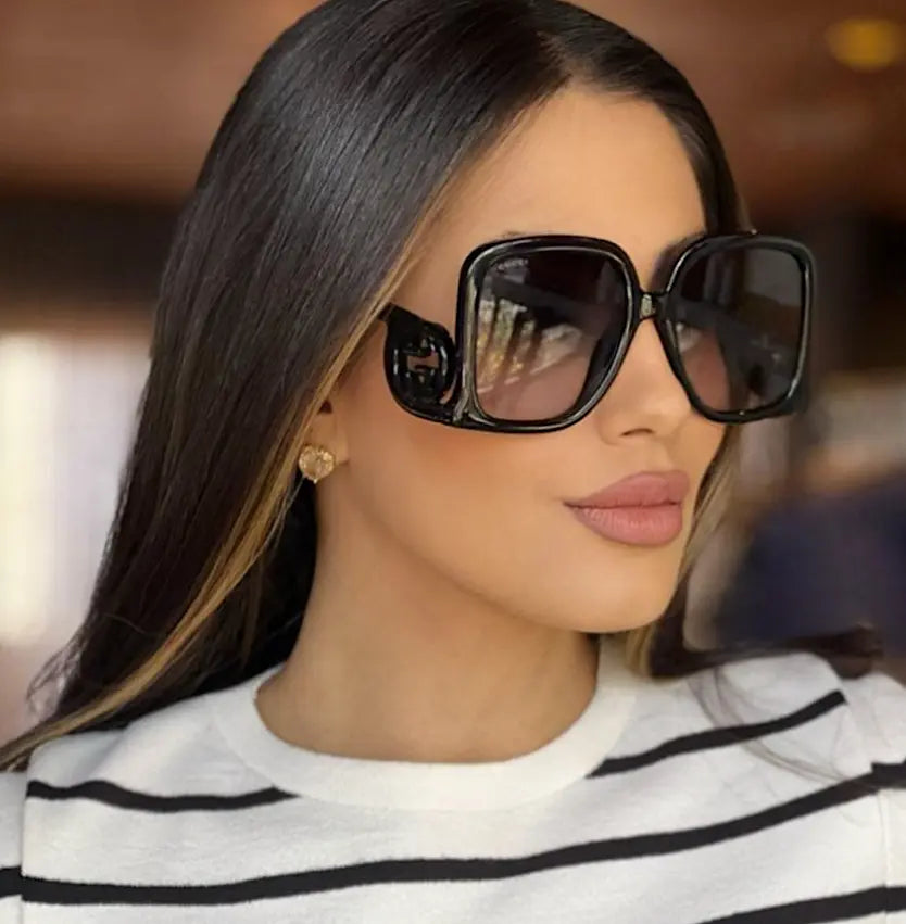 Gucci GG1326S Oversized Square Sunglasses in Black