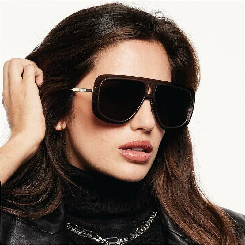 Dior UltraDior MU Oversized Aviator Sunglasses in Dark Grey