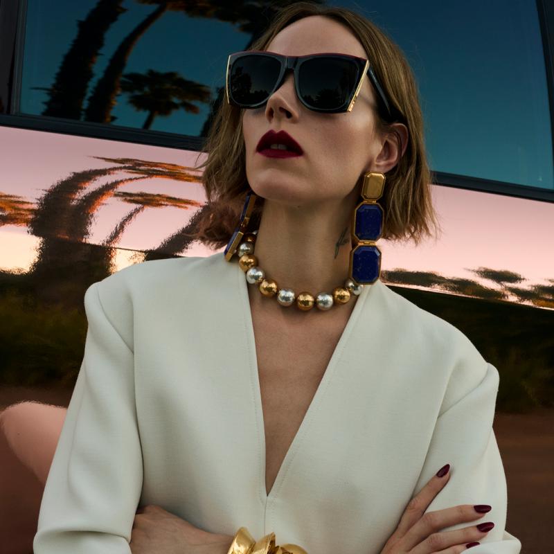 Saint Laurent SL539 Paloma Sunglasses in Black