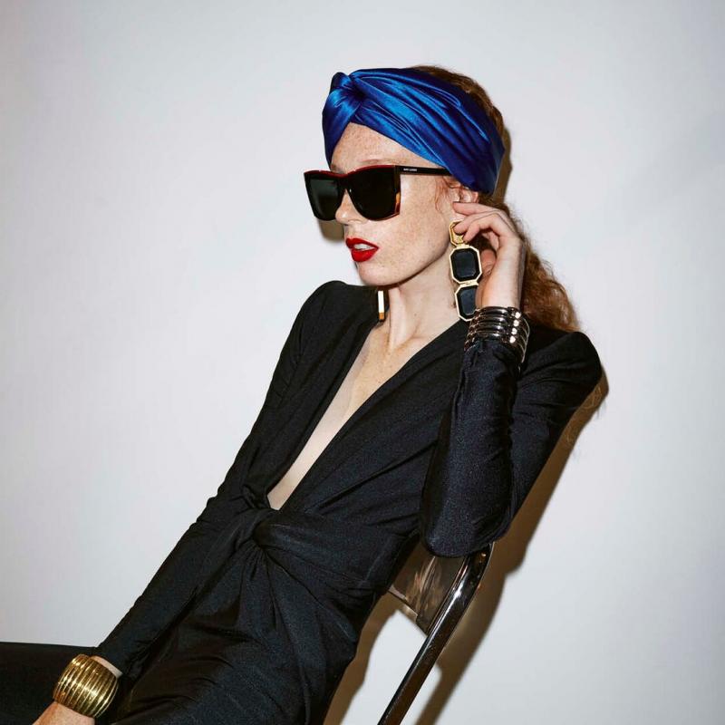 Saint Laurent SL539 Paloma Sunglasses in Black