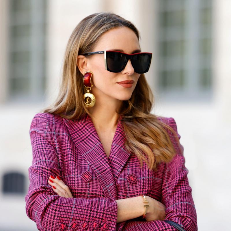 Saint Laurent SL539 Paloma Sunglasses in Black