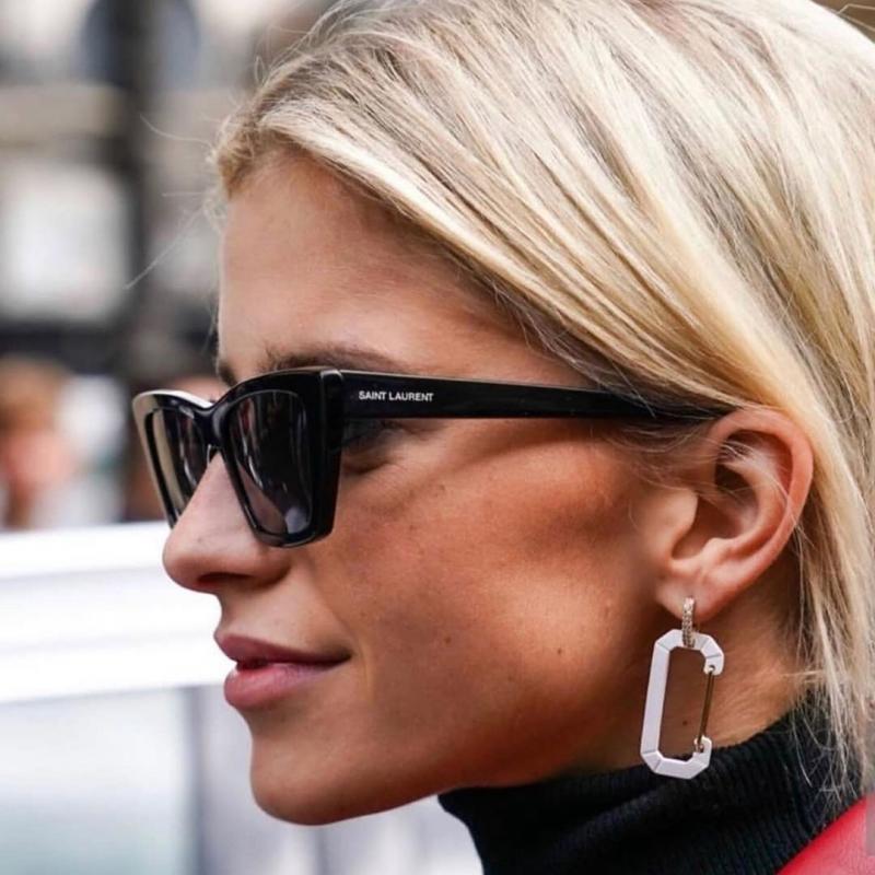 Saint Laurent SL276 Mica Cat Eye Sunglasses in Black